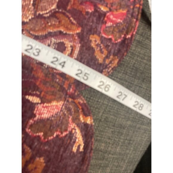 Coldwater Creek Dark Fall Colors Heavy Brocade Fabric Blazer Jacket Sz LP - Picture 9 of 9